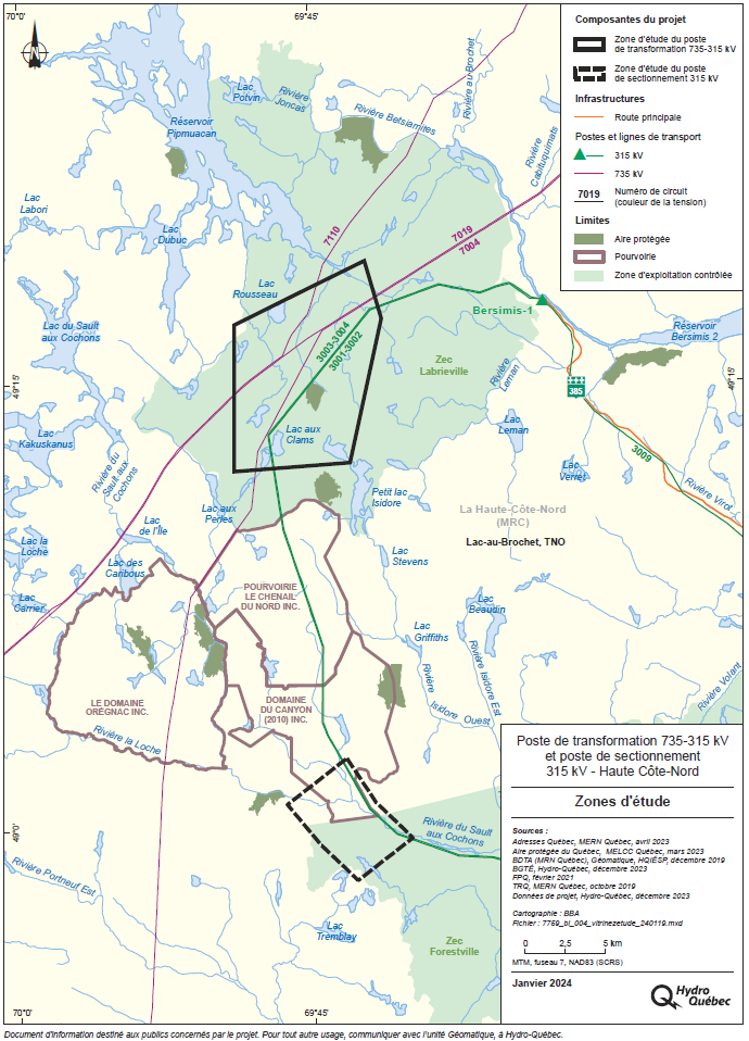 Carte de la zone d'étude